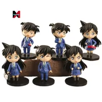 Xm 6 Stks/set Hot Selling Detective Conan Cartoon Pvc Karakter Anime Figuren Speelgoed Action Figure Speelgoed