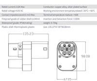 Nouvel adaptateur JET CCS2 vers Type2 Tesla EV compatible avec Tesla Model S/X Garantie 1 an Rétrofit/Amélioration