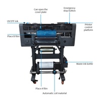Máquina impresora de tamaño EPS I3200 UV DTF A3 Máquinas multifuncionales de 3 cabezales de bajo costo