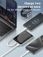 PQ25 OEM/ODM Personnalisé, Powerbanks 10000mAh avec affichage numérique, sortie USB Type C 22.5W, Power Bank portable 10000mAh, Station d'alimentation
