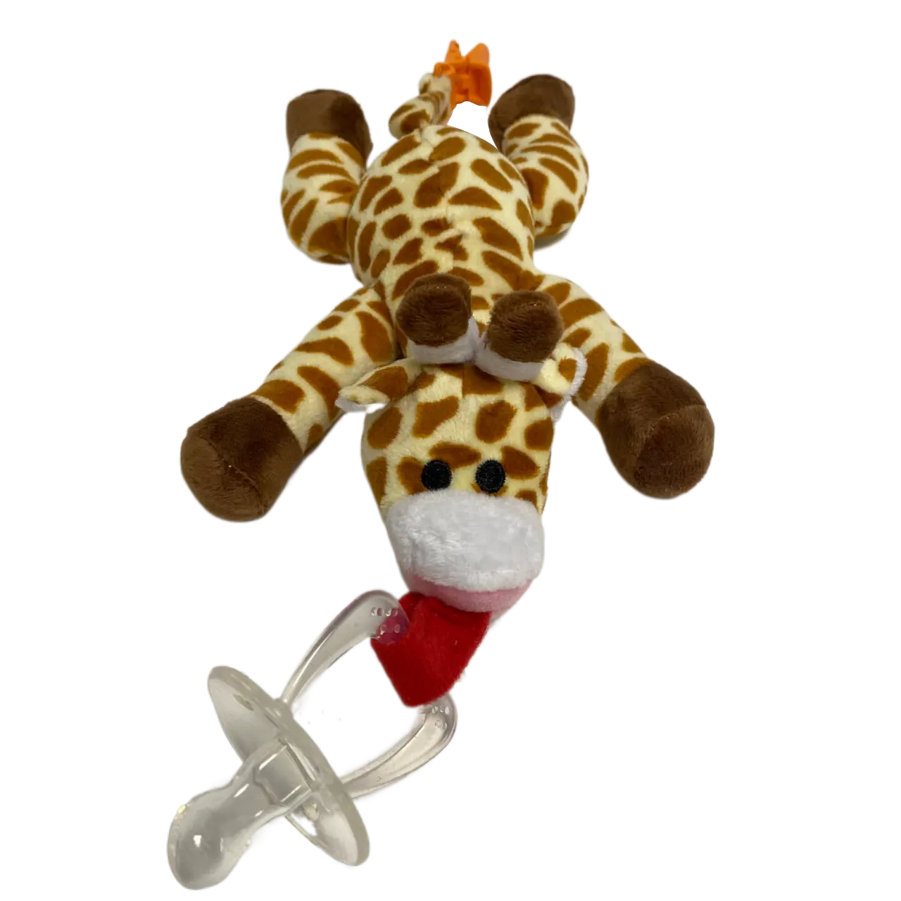 2022 new pacifier clip animal plush toy baby pacifier doll short plush safe and comfortable baby toys animals nipple baby