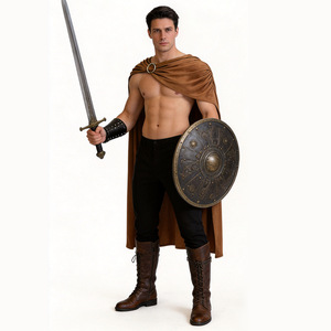 Cape de Cosplay Guerrier Spartan en Polyester, Manteau de Chevalier Romain Antique, Costume d'Halloween, Tenue de Scène pour Jeu de Rôle - Product Image 3