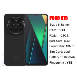 All'ingrosso Xiaomi <span class=keywords><strong>POCO</strong></span> C75 4 + 128GB Dual Card 4G Telefonos Celulares telefoni cellulari utilizzati smartphone - Product Image 2