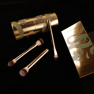 Set Kuas Makeup Kustom Seri Naga dengan Silinder dan Kotak Bulu Vegan Set Kuas Kosmetik Mewah - Product Image 5