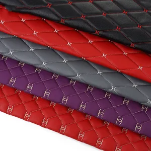 Well-Ventilated Perforated Full Grain Synthetic Leather Microfiber Faux Leather For Car Seat Sponge