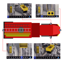 Système de caméra de vision panoramique Smartour AI 360° AHD 1080P pour camion, bus, camping-car, mélangeur, système de caméra de recul DVR