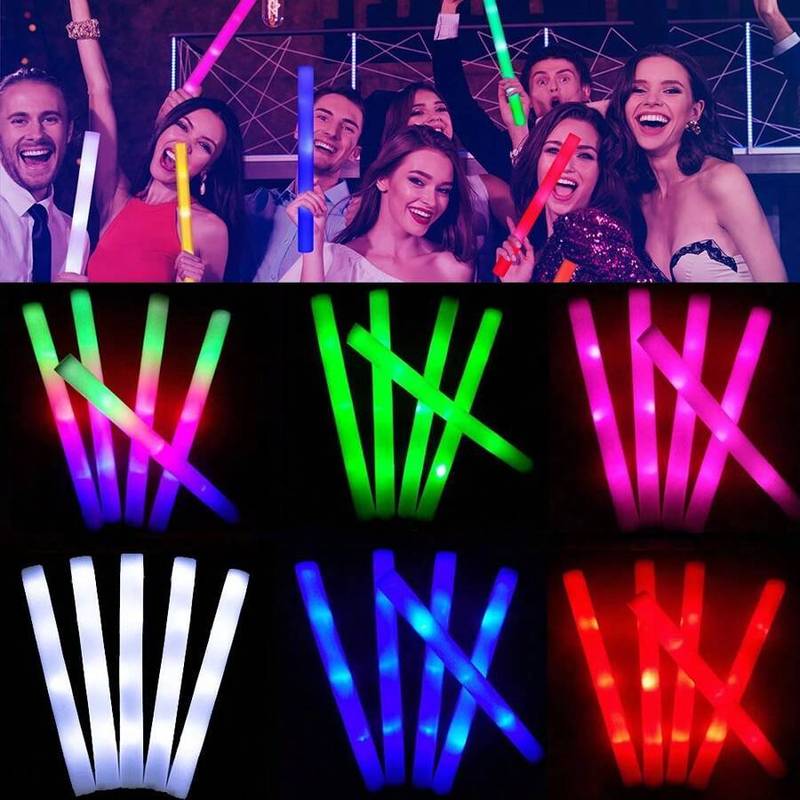 Foam Glow Sticks 3 Modes Colorful