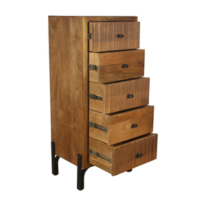 Modern Solid Mango Wood <b>Drawer</b> Chest with Large Storage Capacity Stylish Bedroom Furniture Cabinet with Durable Finish - Product Image 2