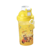 Bouteilles d'eau intelligentes 3D écologiques de 550 ml pour enfants, avec couvercle sûr pour la rentrée scolaire