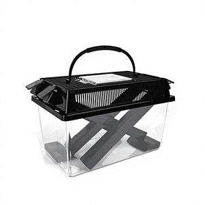 Boîte d'élevage dédiée en plastique Meizu pour tortues, insectes, grillons, Dubia et reptiles, avec lumière UV, pour usage domestique et transfrontalier - Product Image 1