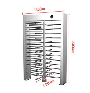 Cổng phòng tập thể dục Không giám sát Chiều cao đầy đủ Turnstile Kiểm soát truy cập An ninh Turnstile - Product Image 2