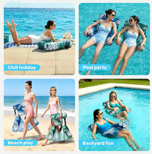 Chaise Flottante Gonflable Personnalisée pour Adultes – Transat Portable pour Piscine – Chaise Flottante Gonflable pour Activités Aquatiques - Product Image 5