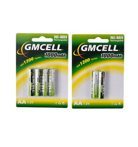 GMCELL充電式ソーラー<span class=keywords><strong>AA</strong></span>バッテリーNimhAA1000 <span class=keywords><strong>1000mah</strong></span> <span class=keywords><strong>1.2v</strong></span>充電式バッテリー - Product Image 6