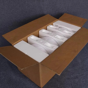 Bộ 3/5 trắng kim loại hoa đứng gợn sóng plinth vòng bánh hiển thị plinth Đặt món tráng miệng đứng trang trí đám cưới - Product Image 5