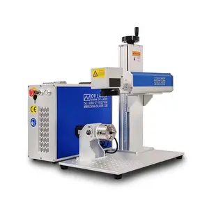 Small Laser engraving machine Fiber JPT Mopa M7 60w 100W mopa Laser Fiber laser engraver with rotary