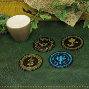 Sous-verres en métal personnalisés Legend of <span class=keywords><strong>Zelda</strong></span> Sous-verres en aluminium imprimés Sous-verres en métal Produit artisanal - Product Image 3