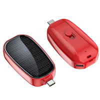 Meilleures ventes 2025 : Power Bank solaire porte-clés 1200 mAh, chargeur à panneau solaire pour smartphone