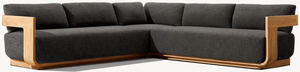 Mobilier <span class=keywords><strong>de</strong></span> <span class=keywords><strong>Jardin</strong></span> <span class=keywords><strong>de</strong></span> Luxe <span class=keywords><strong>Design</strong></span>, Salon Modulaire d'Angle Moderne en Teck pour Extérieur - Product Image 4