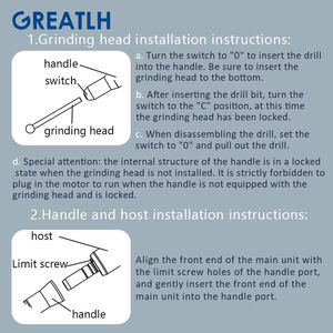 Instruments orthopédiques Perceuse de neurochirurgie chirurgicale à grande vitesse Perceuse électrique neuro Instrument orthopédique - Product Image 6