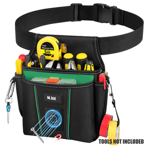 Magnetic Waterproof Tool Belt Men 10 Pockets Heavy Duty Padded Handle Tool <b>Pouch</b> Magnet Holster <b>Nails</b> Detachable Adjustable - Product Image 1