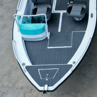 Bateau à moteur révolutionnaire en alliage d'aluminium, 6 à 8 passagers, mains courantes confortables, PVC, pêche en rivière, sports nautiques, haute vitesse, 40 à 60 CV