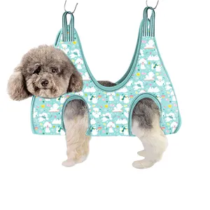 Pet Grooming Tool Harness Restraint Bag Convenient Dog Cat Grooming Hammock Helper Cat Grooming Hammock