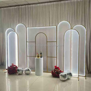 Accessoires <span class=keywords><strong>de</strong></span> mariage tendance, écran en fer, mise en scène <span class=keywords><strong>de</strong></span> mariage, arche en métal doré, zone d'accueil, <span class=keywords><strong>cadre</strong></span> décoratif <span class=keywords><strong>de</strong></span> fond - Product Image 4