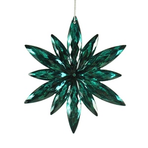 Heißer Verkauf Hochwertige Weihnachtsbaumdekoration Rote Acryl-Schneeflocken-Verzierung - Product Image 2