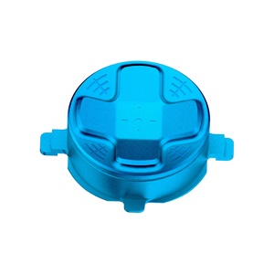 EXtremeRate - Botón D-Pad Redondo de Repuesto DIY de Metal Azul para Control de Xbox Series X S - Product Image 1