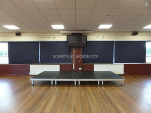 Portable Aluminum Alloy Stage Deck Simple Mobile T-Round Stage with Lift Function for Exhibitions and Shows - Product Image 4