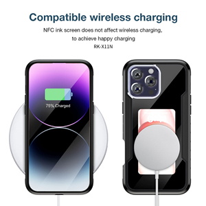 RK-X11N เคสโทรศัพท์ NFC ไม่มีแบตเตอรี่ eink ฟรีเคสโทรศัพท์ DIY Ai สำหรับ <span class=keywords><strong>iPhone</strong></span> <span class=keywords><strong>13</strong></span> 14 15 16 Pro <span class=keywords><strong>PM</strong></span> SERIES - Product Image 2