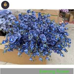 AEV164 Venta al por mayor Orquídea artificial Flores <span class=keywords><strong>Dendrobium</strong></span> Orquídea Púrpura Real Touch Orquídea Ramas - Product Image 6