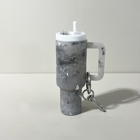Mini porte-baume à lèvres porte-clés, porte-clés Fleur de Glace, Fête des Mères, peut servir de porte-baume à lèvres, accessoire de sac à dos