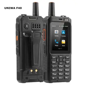 Heißes UNIWA F40 POC MINI Walkie Talkie Robustes Mobiltelefon 1GB 8GB IP65 Wasserdichter Android 6 4000mAh Akku Quad Core 4G Celular