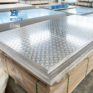 工厂批发0.4毫米0.5毫米1毫米格纹铝板5052 5083 6083 7075 6061 T6压纹铝板 - Product Image 4