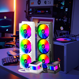 Raffreddamento a <span class=keywords><strong>Liquido</strong></span> per CPU Fantasy WuKong OEM ODM 240/360mm Bianco con Schermo LCD per <span class=keywords><strong>PC</strong></span>, Raffreddamento ad Acqua - Product Image 2