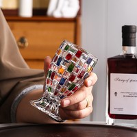 Bestverkochte geschilderde handgeschilderde geweven enkellaags glazen beker met rietje voor sap, melkthee, dranken, bar, huishoudelijk gebruik