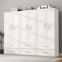Armoire classique en teck blanc en forme de L, sur mesure, moderne, en MDF, dernière collection, pour salon et chambre à coucher