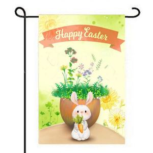 High Quality Double-Sided Polyester Digital Printed Waterproof Easter <b>Garden</b> <b>Flag</b> with Fiberglass Pole for Yard Display - Product Image 4