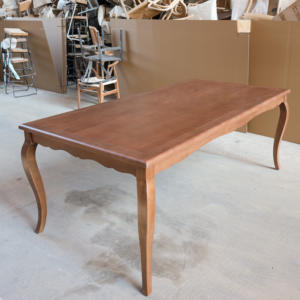 Table à manger en <span class=keywords><strong>bois</strong></span> massif de style européen, style rustique avec design moderne, table à manger pour 6 personnes pour salle à manger, salon - Product Image 2