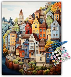 Pinceaux de décoration modernes pour la maison, DIY, à l'huile et à l'acrylique, pour <span class=keywords><strong>toile</strong></span> personnalisée avec <span class=keywords><strong>photo</strong></span>, incluant des numéros de peinture créatifs de style européen - Product Image 1