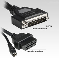 Câble GODIAG OBD2 vers DB25 de bonne qualité, compatible avec les câbles de raccordement colorés DB25