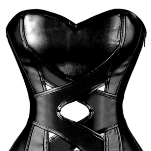 Corset en cuir véritable de haute qualité pour femme, gaine amincissante respirante et écologique à maintien moyen, service d'échantillons personnalisés - Product Image 1