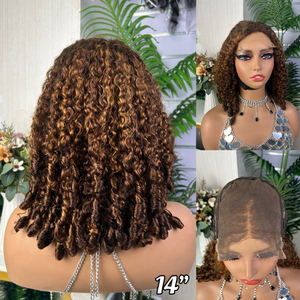 High Density 300% 5x5 Lace Closure <b>Wig</b> Super Double Drawn Pixie Curly 14Inch 16inch 18inch SDD <b>Human</b> Hair <b>Wigs</b> for Black Women - Product Image 4