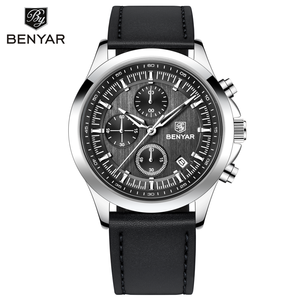 Benyar <span class=keywords><strong>นา</strong></span>ฬิ<span class=keywords><strong>กา</strong></span>ควอตซ์หรูหราสำหรับผู้ชายดีไซน์5210ม. หน้าปัด42มม. <span class=keywords><strong>นา</strong></span>ฬิ<span class=keywords><strong>กา</strong></span>มัลติฟังก์ชั่นกันน้ำ50โครโนกราฟ - Product Image 2