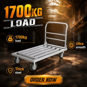 <span class=keywords><strong>Carro</strong></span> de Compras <span class=keywords><strong>Plegable</strong></span> Tipo Carretilla, Plataforma Plana, 17000 kg, Tubo Cuadrado de Acero, para Comercio Minorista, Supermercado y Mudanzas - Product Image 5