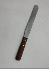 Coltello da pane in acciaio inossidabile 8-9.9 pollici con manico in legno, finitura satinata, per mano destra, coltello da cucina resistente - Product Image 1