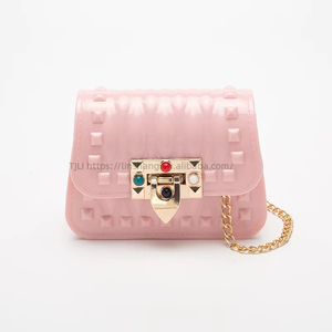 Wholesale Price Studded Macaron Small Jelly Bag New Trend Mini Chain Crossbody Bag Mini Coin <b>Purse</b> Bag Tanjing - Product Image 6