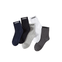 Chaussettes pour hommes et femmes, confortables, classiques, côtelées, design solide, respirant, en coton tricoté, antibactérien.