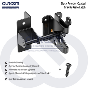 Thép Phổ Nhiệm Vụ Nặng Nề Hàng Rào Cổng Chốt Thép Cho Gỗ Vinyl <span class=keywords><strong>PVC</strong></span> Nhôm Thép Hàng Rào Có Thể Khóa Ngoài Trời - Product Image 3